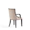 Manhattan Comfort Fifth Avenue Faux Leather and Velvet Dining Armchair in Tan and Walnut DC008AR-TN - alternate 7